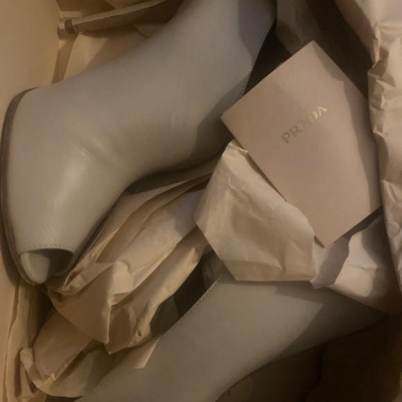 Prada Asymmetrical Peep Toe Bootie - Picture 2 of 11